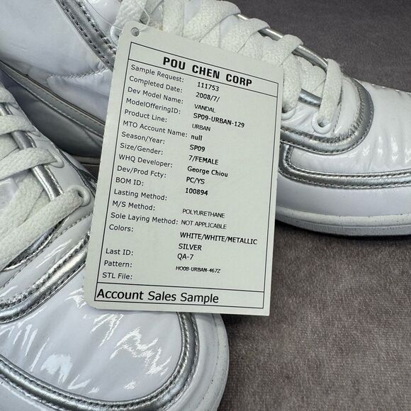 Nike Vandal Women’s White Silver High-Top Sneakers SAMPLE/PROTOTYPE 7 - Picture 10 of 10